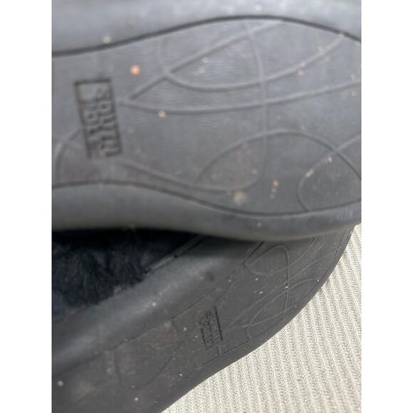 South Pole Boots Womens Size 10W Black Faux Fur Cabin Slipper House Shoes - Picture 7 of 11